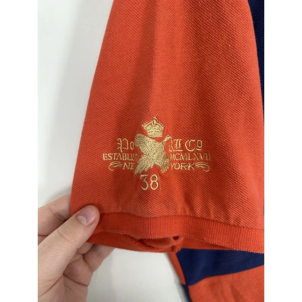 Polo Ralph Lauren Polo Shirt Rugby Big Logo Patch Colorblock Short Sleeve XL